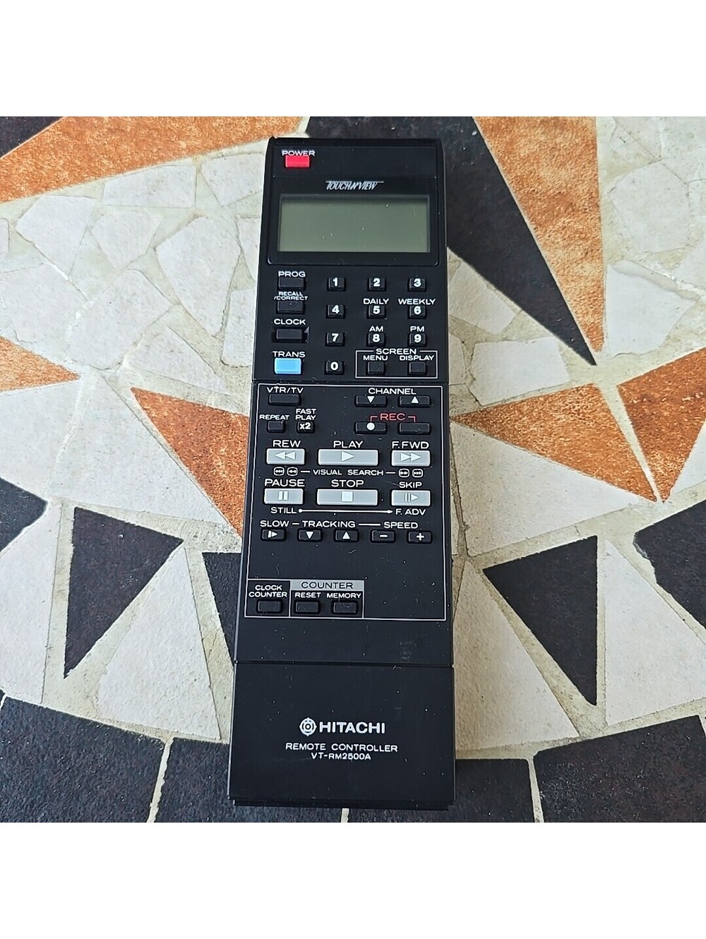 Hitachi VT-RM2500A TV/VCR Replacement Remote Control No Battery Cover